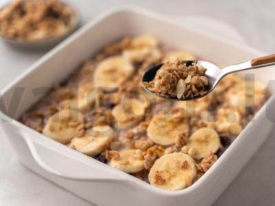 Baltymų keksiukas iš avižų su bananais Žingsnis 5