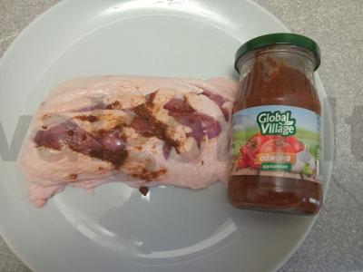 Kepta antis su daržovėmis Žingsnis 1