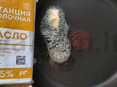 Sūrio skrudinta duona pusryčiams Žingsnis 4