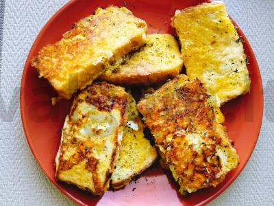 Sūrio skrudinta duona pusryčiams Žingsnis 7