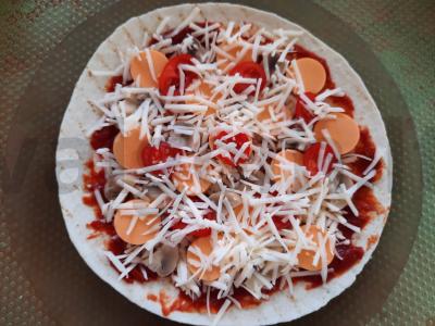 Vegetariškas picos ritinys Žingsnis 5