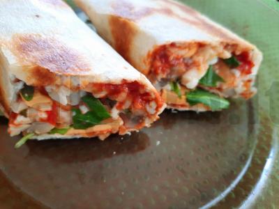 Vegetariškas picos ritinys Žingsnis 7