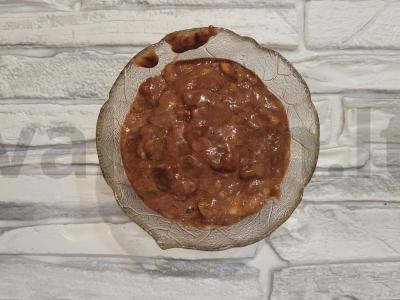 Švelnus šokoladinis-bananų pyragas su avietėmis mikrobangų krosnelėje Žingsnis 3