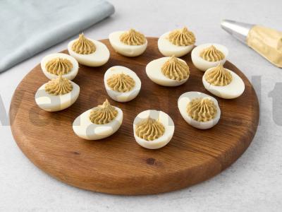 Naujametiniai kiaušiniai su šprotų paštetu Žingsnis 5