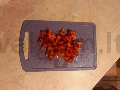 Salotos su tofu ir pupelėmis Žingsnis 2