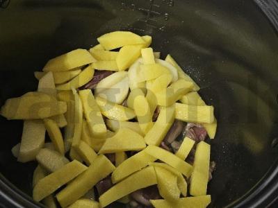 Bulvės su kalakutų širdelėmis lėtoje viryklėje Žingsnis 3