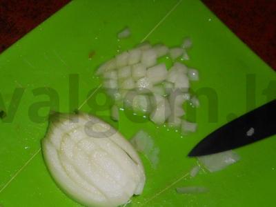 Vinegretas su marinuotais agurkais Žingsnis 6