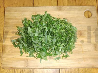 Salotas „Vasaros užkandis“ su vištienos stripsais Žingsnis 1