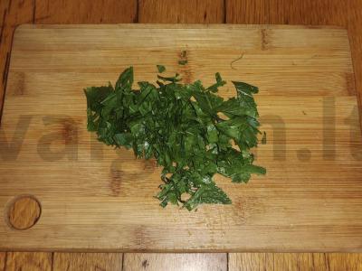 Salotas „Vasaros užkandis“ su vištienos stripsais Žingsnis 3