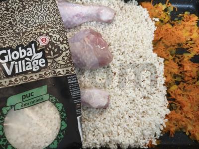 Vištienos blauzdelės su ryžiais orkaitėje Žingsnis 3