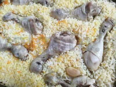 Vištienos blauzdelės su ryžiais orkaitėje pagrindine nuotrauka