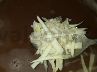 Pupelių sriuba su baltąja kopūstu Žingsnis 8