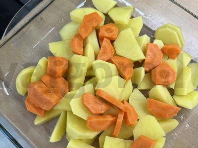 Daržovių, grybų ir vištienos troškinys orkaitėje Žingsnis 2