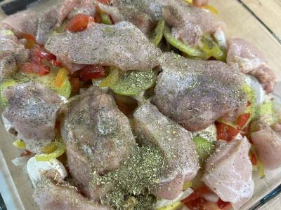 Daržovių, grybų ir vištienos troškinys orkaitėje Žingsnis 7