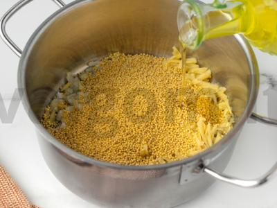 Pšenių košė „Pūkuotukas“ Žingsnis 1