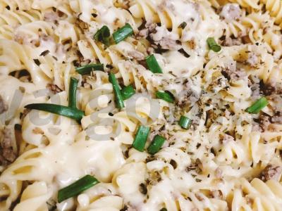 Makaronai su faršu ir sūriu Žingsnis 6