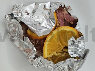 Steikai apelsinų marinate Žingsnis 4