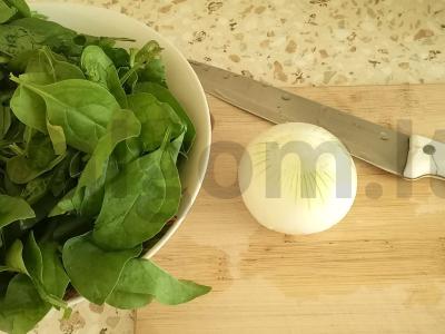 Makaronai su špinatais ir faršu Žingsnis 1