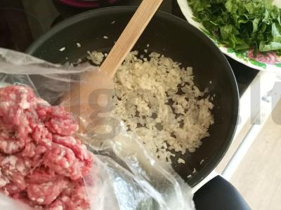 Makaronai su špinatais ir faršu Žingsnis 2