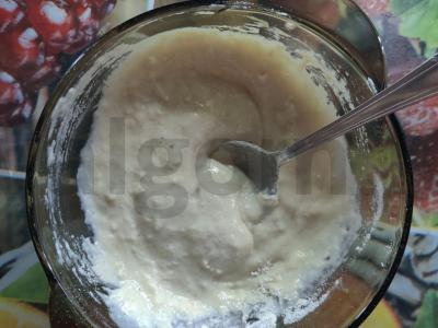 Keksiukai su riešutų padažu ir serbentų džemu Žingsnis 7