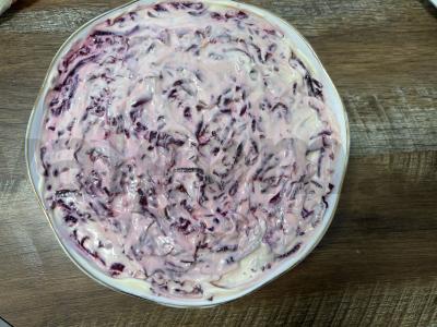 Silkė po kailiu su silkės ikrais Žingsnis 8