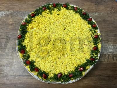 Silkė po kailiu su silkės ikrais Žingsnis 10