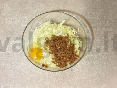 Blynai su baklažanu ir cukinija Žingsnis 1