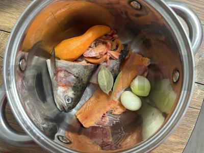 Skani žuvienė su upėtakiu Žingsnis 1