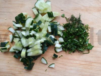 Daržovių ir quinoa salotos Žingsnis 3