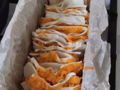 Sluoksniuoto tešlos pyragas su moliūgu Žingsnis 5