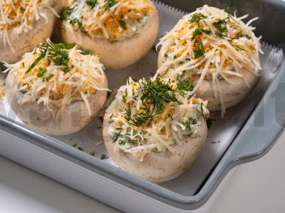 Grybai su sūriu orkaitėje Žingsnis 13