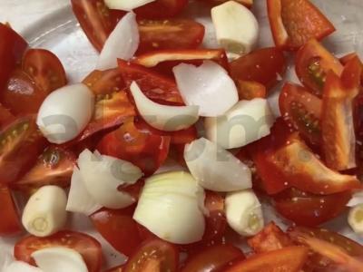 Aštrus padažas garnyrui Žingsnis 1