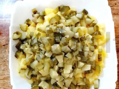 Vegetariškas salotas su baltais pupelėmis Žingsnis 2