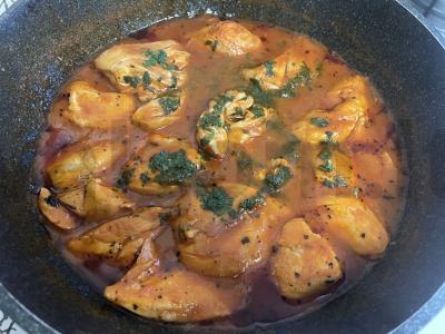 Tirštas pomidorų sriuba su vištienos mėsa Žingsnis 4