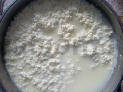Sūris naminis iš grietinės ir pieno Žingsnis 2
