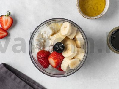 Braškinių sūrio pyragas su mėtų padažu Žingsnis 3