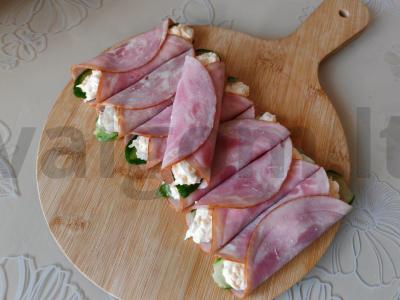 Užkandžių ritinėliai iš kiaulienos kaklo Žingsnis 8