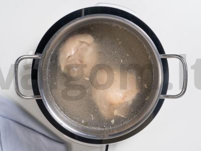 Vištienos ir perlo kruopų sriuba Žingsnis 3