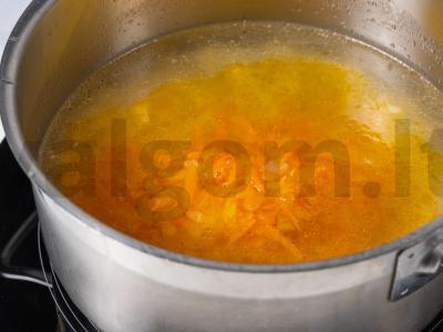 Vištienos ir perlo kruopų sriuba Žingsnis 10