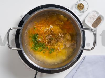 Vištienos ir perlo kruopų sriuba Žingsnis 12