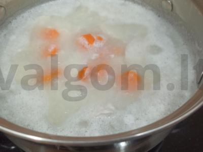 Vištienos sriuba su ryžiais ir lęšiais Žingsnis 3