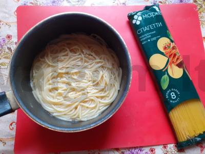 Spagečiai su vištiena terijaki padaže Žingsnis 4