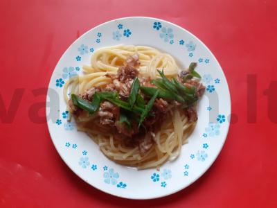 Spagečiai su vištiena terijaki padaže Žingsnis 5