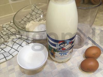 Suomijos blynai su švelniu įdaru Žingsnis 1