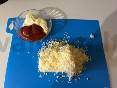 Picos „Asorti“ ant sluoksniuoto tešlos Žingsnis 8