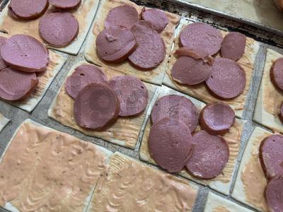 Picos „Asorti“ ant sluoksniuoto tešlos Žingsnis 10