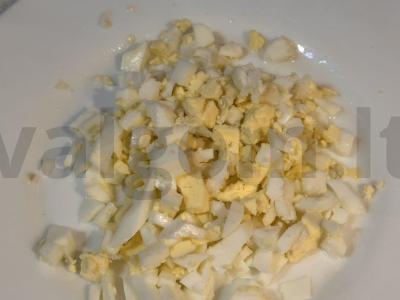 Salotas „Fantazija“ su mandarinų Žingsnis 1