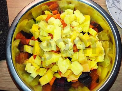 Vinegretas su žirniais Žingsnis 3