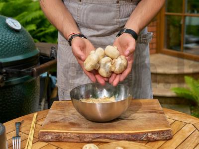 Grilio pievagrybiai Žingsnis 3