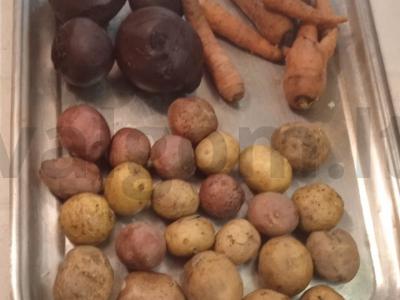 Greitas vinigretas su raugintais kopūstais Žingsnis 1